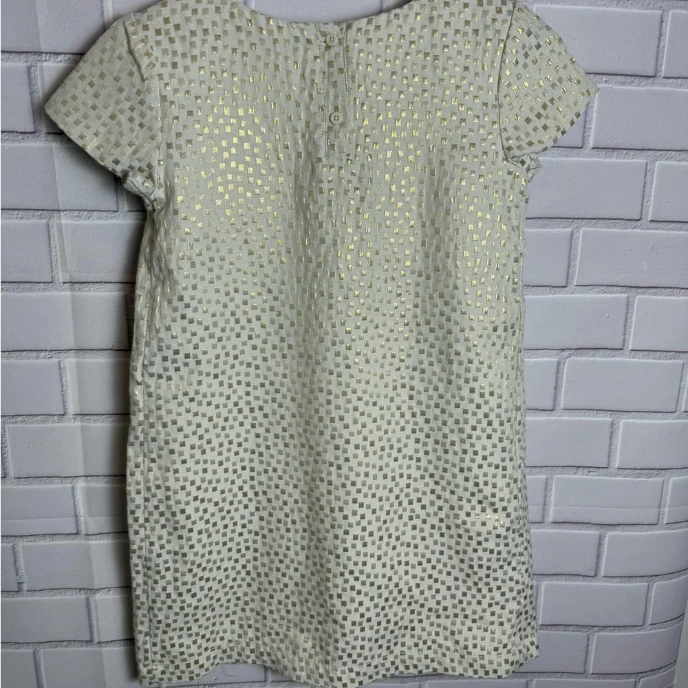 GAP Cream Polka Dot Short Sleeve Dress/girls size M
